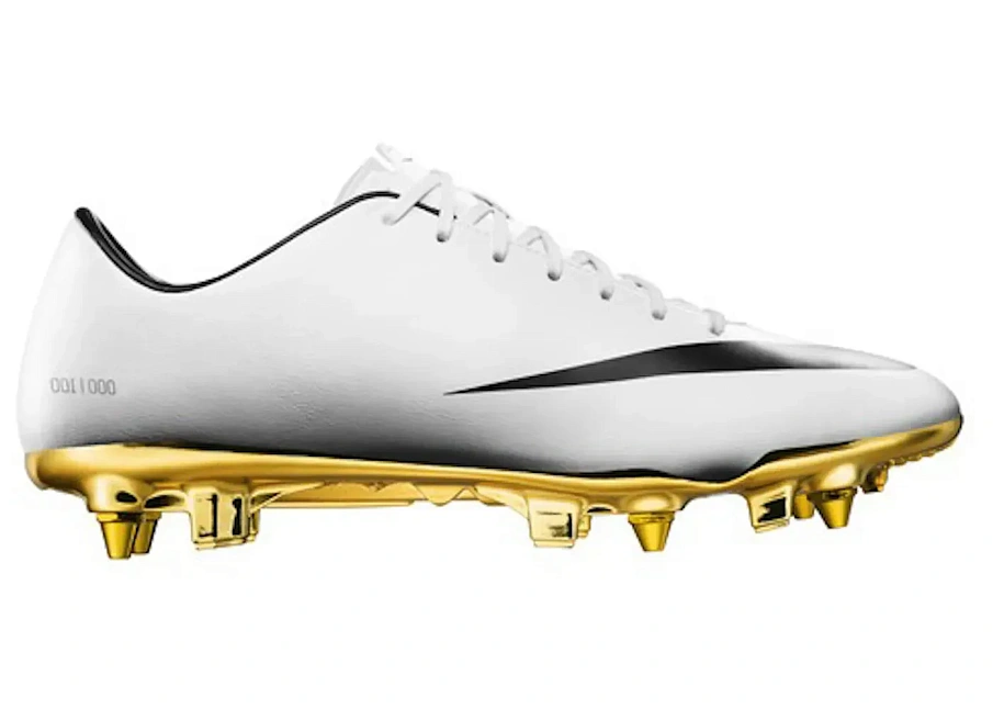 Фото № 1 с приближением к товару «‎New Mercurial Vapor IX CR SE White Black Metallic Gold»
