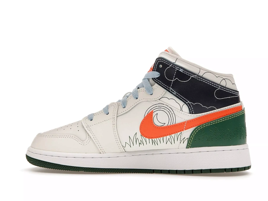 Фото № 6 с приближением к товару «‎Jordan 1 Mid SE Stitch »