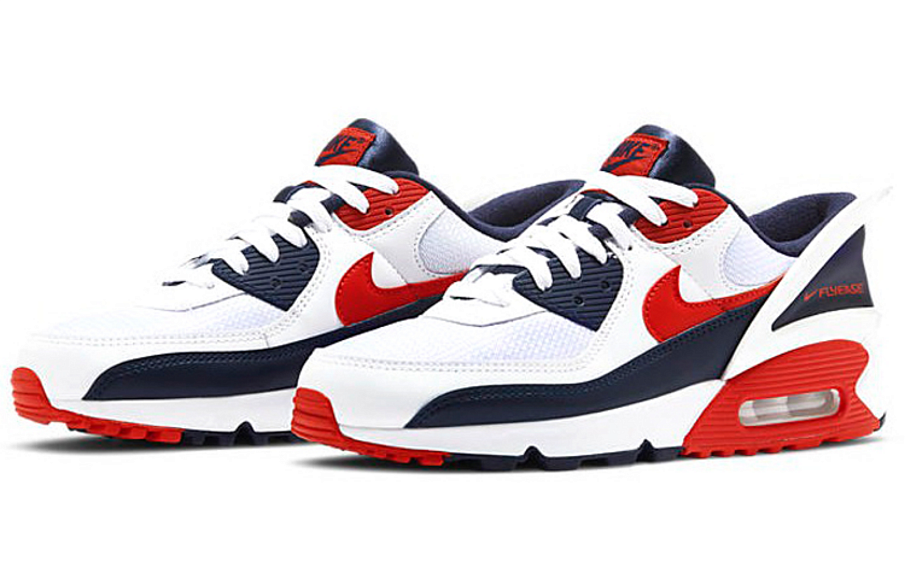Фото № 3 с приближением к товару «‎Nike Air Max 90 Flyease USA WhiteBlueRed»