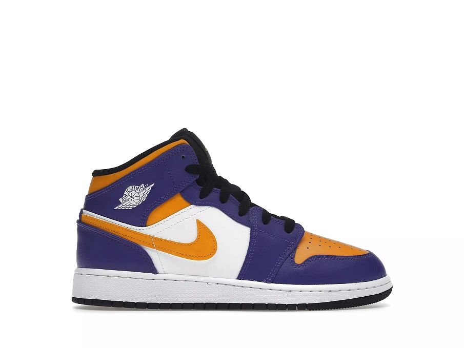 Фото № 1 с приближением к товару «‎Jordan 1 Mid Lakers (2022) »
