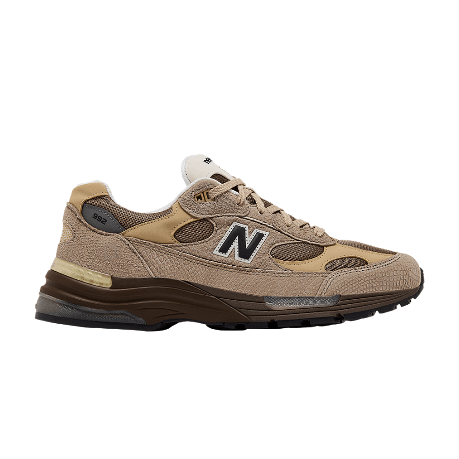 Фото № 1 с приближением к товару «‎Teddy Santis x New Balance 992 Made in USA Driftwood Rich Oak»